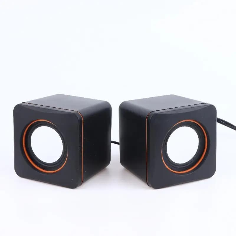 USB Stereo Speakers with Microphone and LED Light