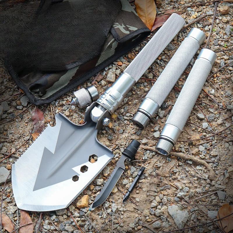Compact High Carbon Steel Garden Shovel