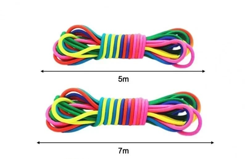 Rainbow Elastic Jump Rope