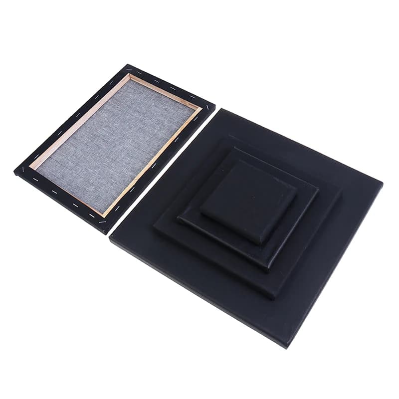 Primed Square Canvas Board with Wooden Frame