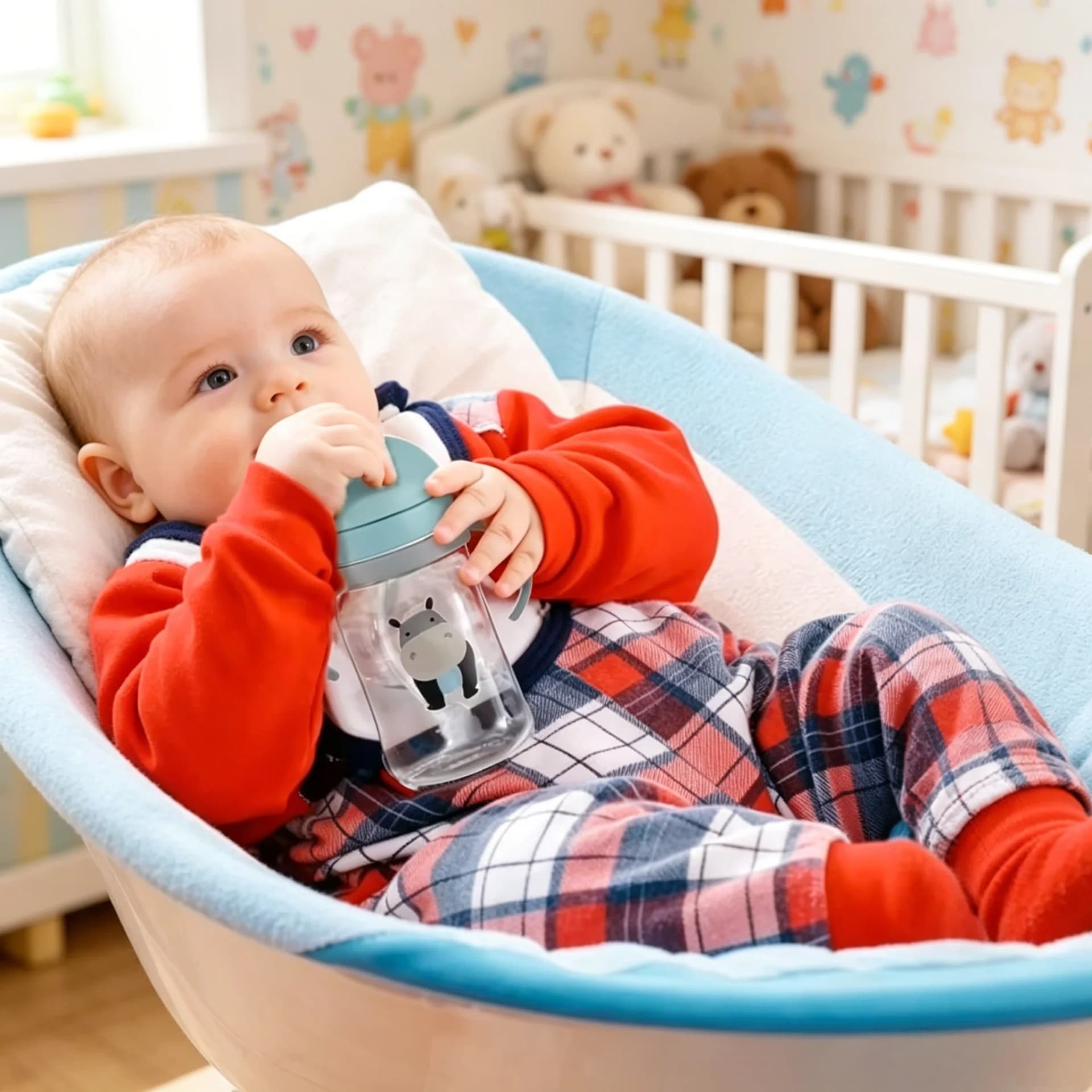 Sippy Cup with Straw and Gravity Ball