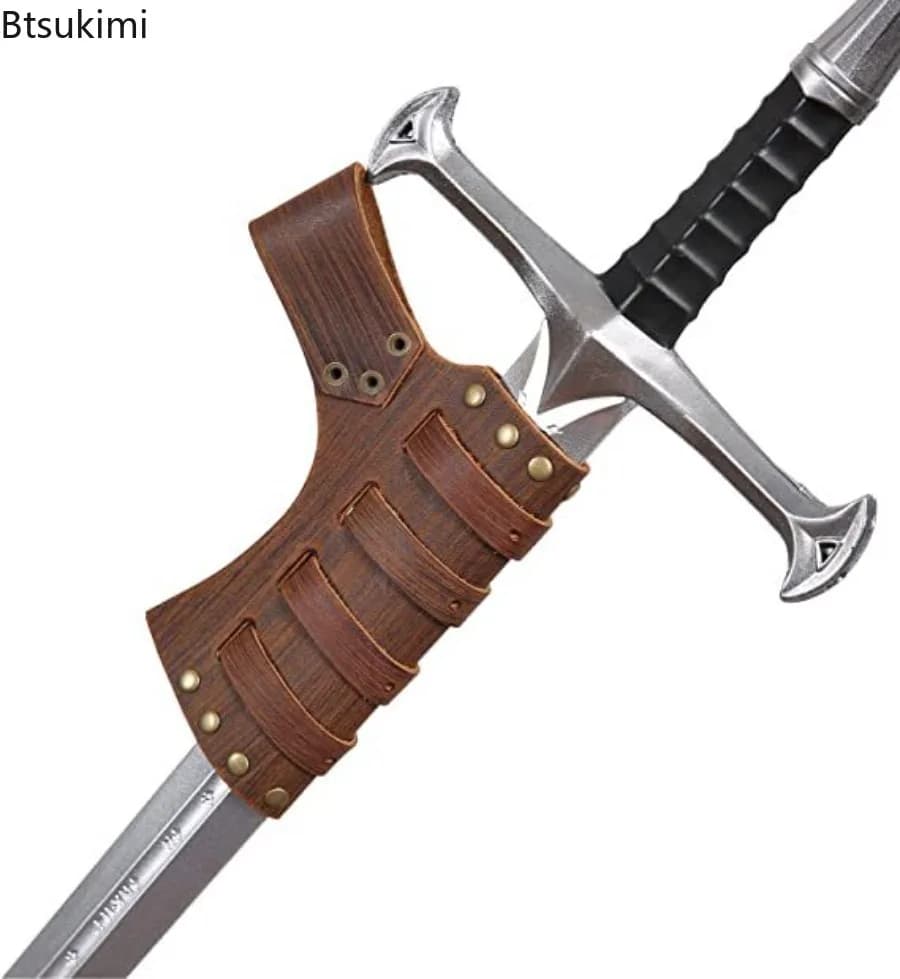 Anime Cosplay Accessorie Medieval Sword Frog Belt Waist Sheath Scabbard Warrior Armor Rapier Leather Buckle Strap Holster Unisex