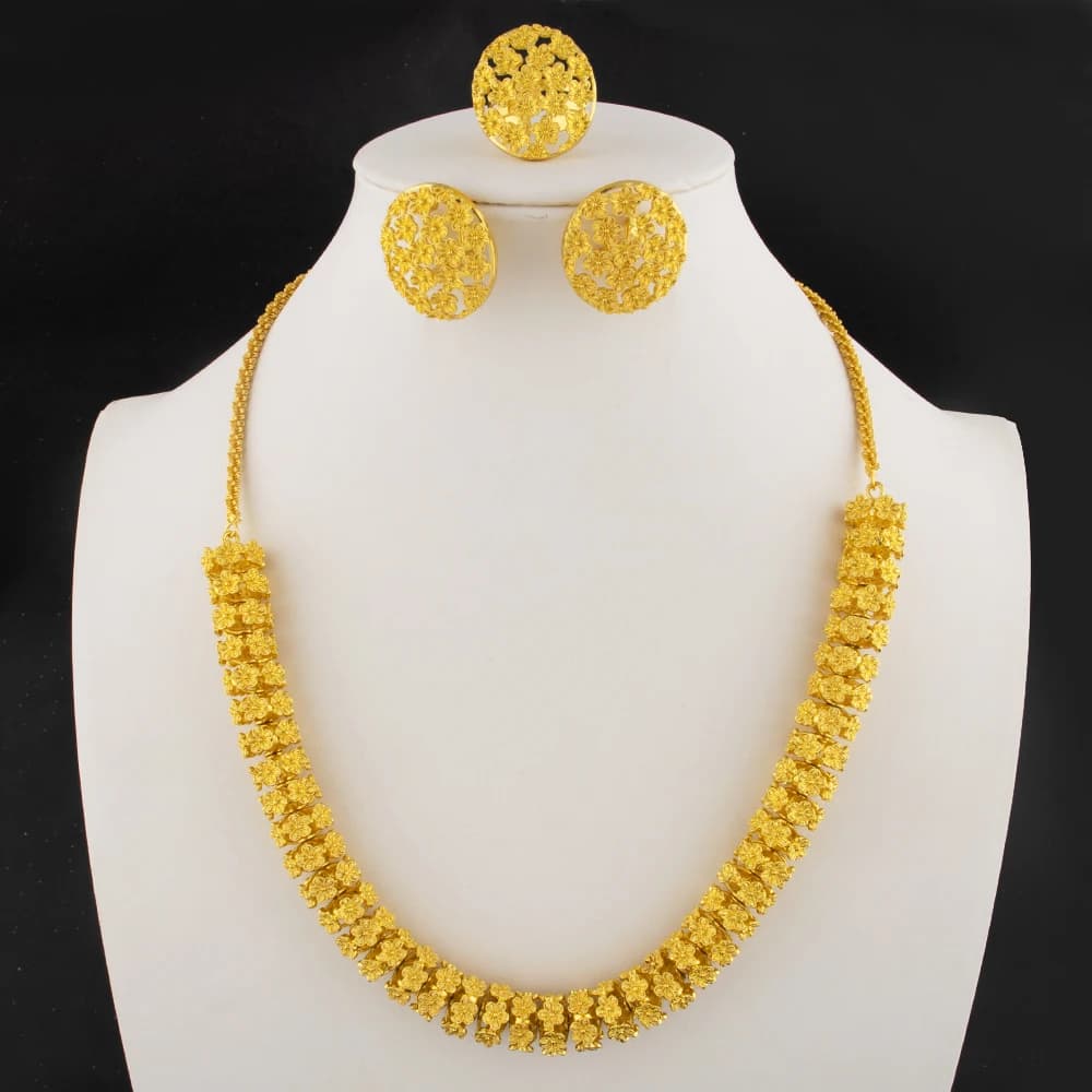 Women’s Jewelry Set Dubai High-quality Luxury Jewelry New Trendy African Women Jewelry Brazilian Bold Jewelry Set Wholesale
