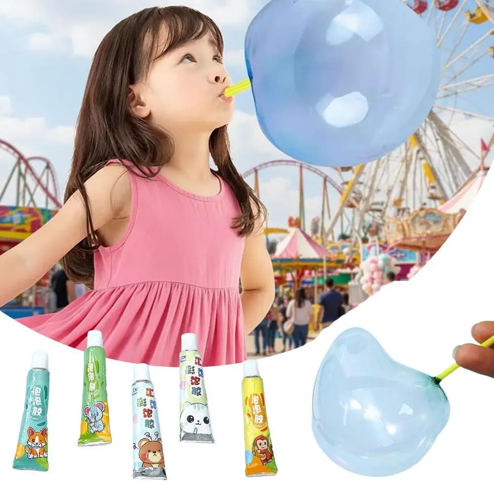Bubble Blowing Gel Tube Super-Sized Bubbles