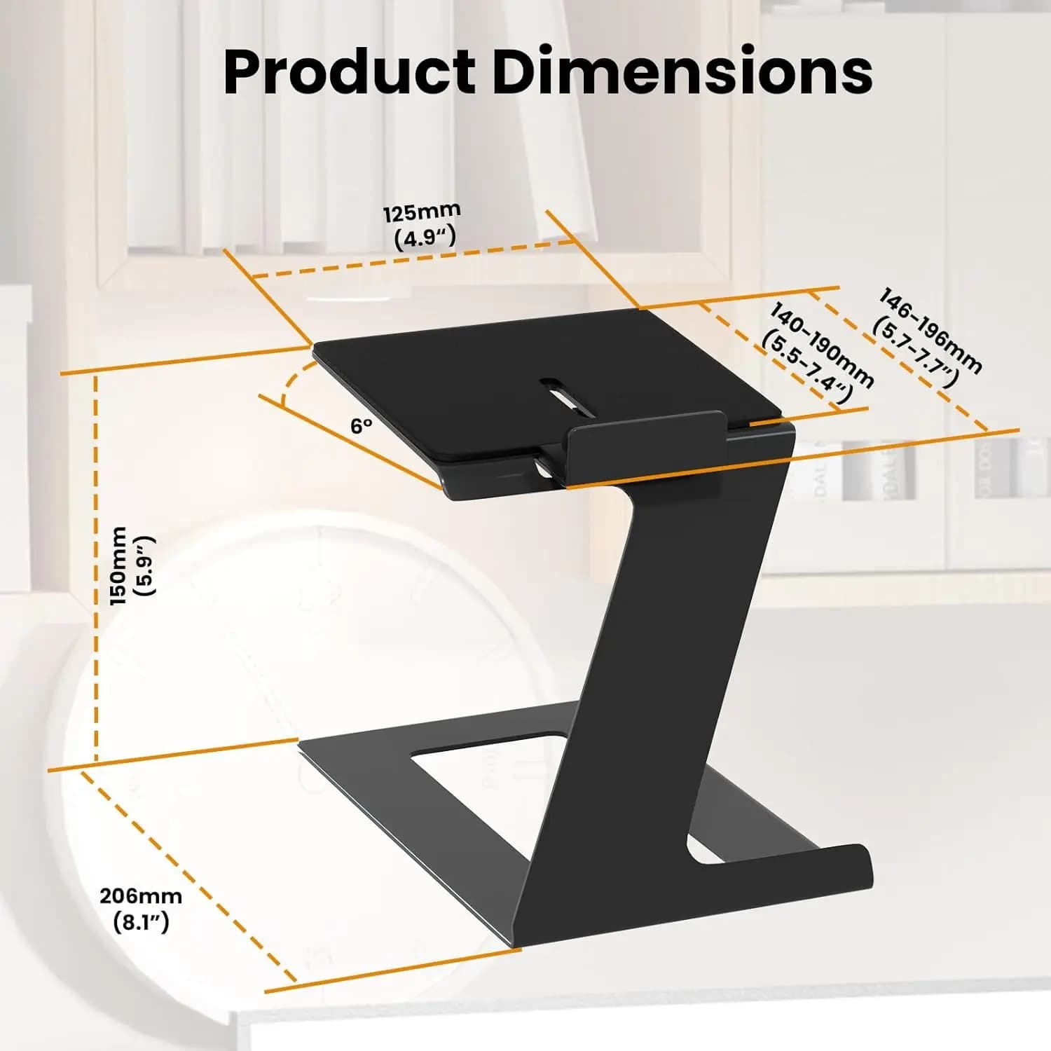 Tilting Desktop Speaker Stands With Vibration Pads