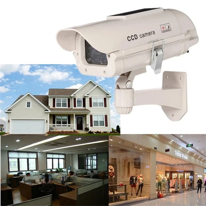 Solar-Powered Dummy Security Camera