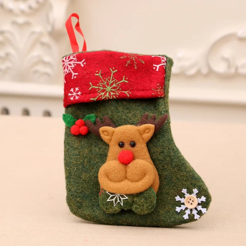 6-Pack 3D Christmas Stockings