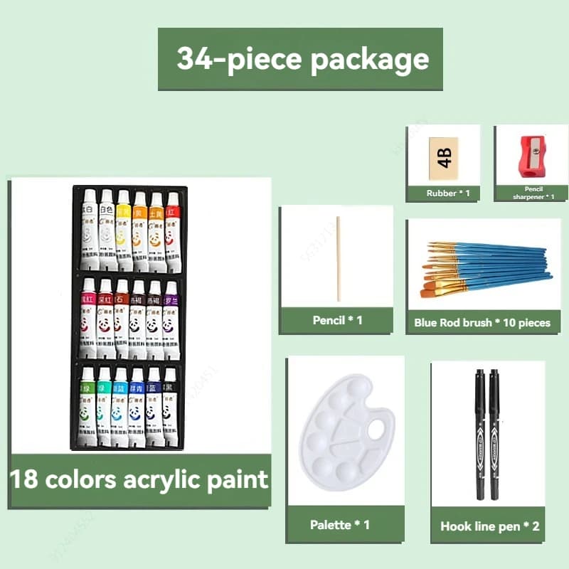 Acrylic Paint Set, 5ml Bottles, Non-Toxic