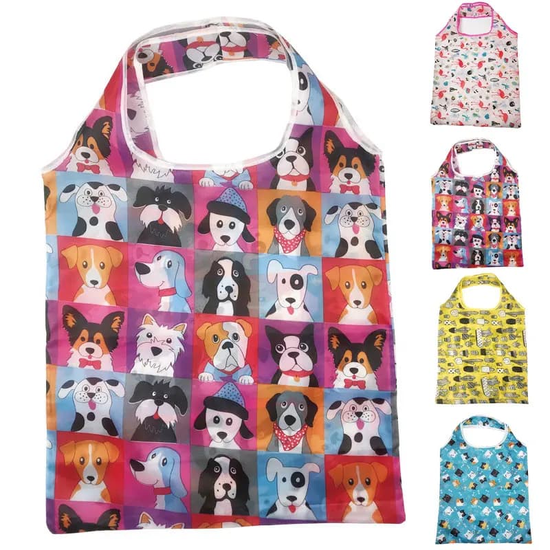 Foldable Nylon Shopping Tote Bag