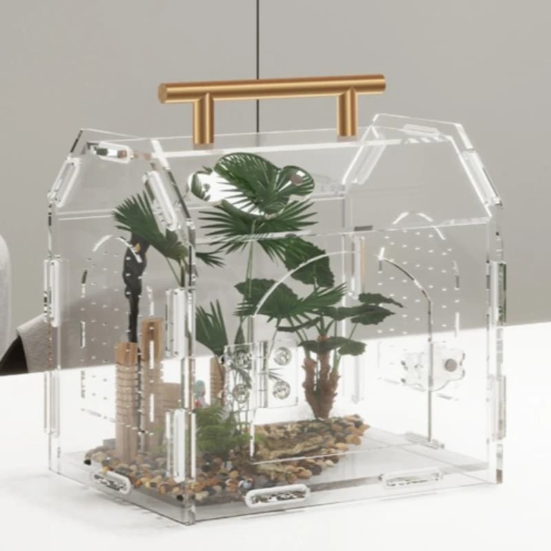 Acrylic Portable Reptile Terrarium Breeding Box