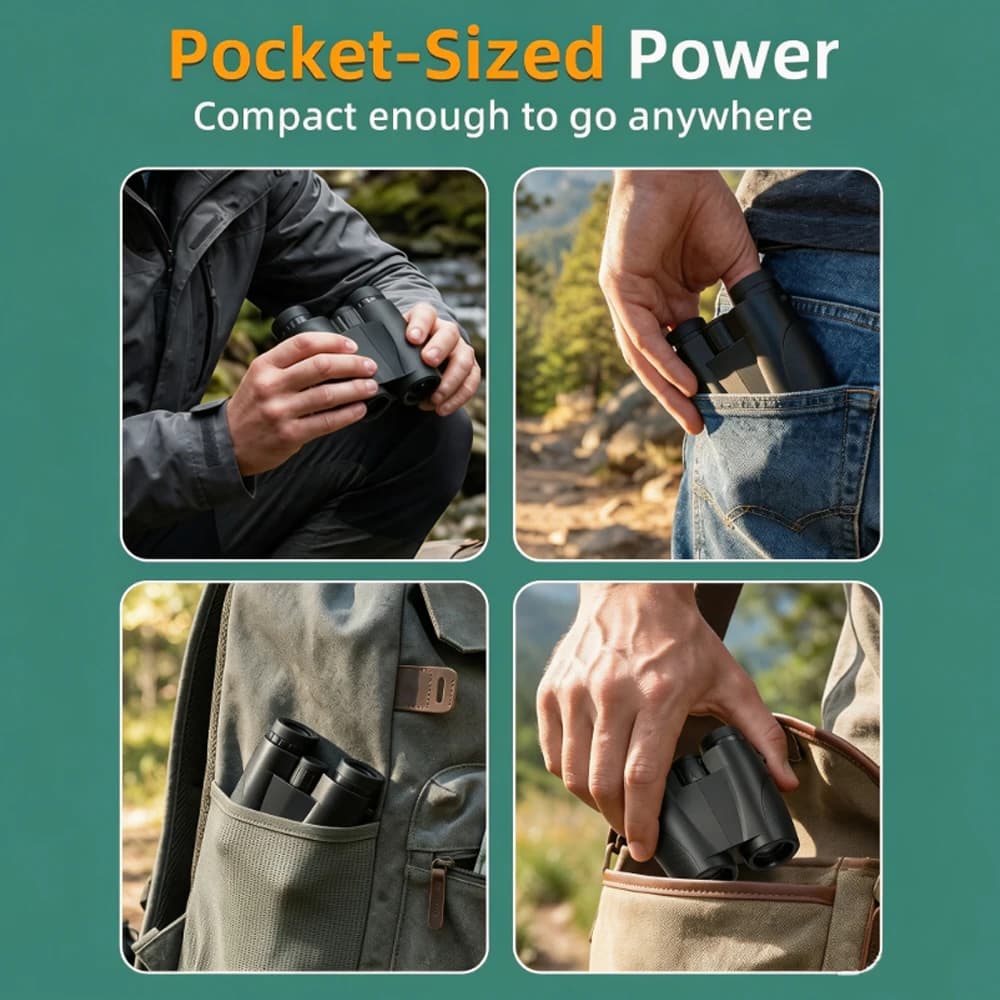 12x25 Binoculars for Adults and Kids