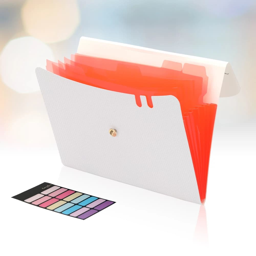 A4 Accordion File Folder with 7 Pockets
