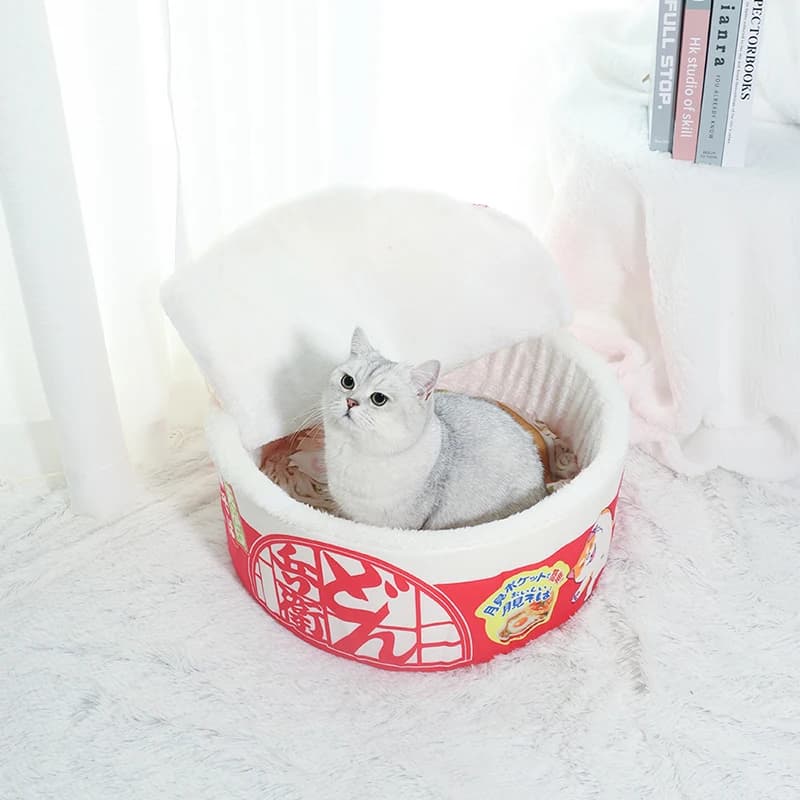 Noodle-Shaped Fleece Pet Bed