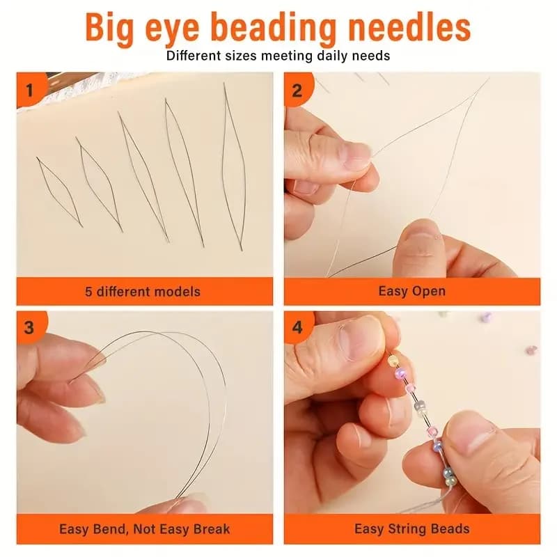 Beading Needles Kit with Storage Box