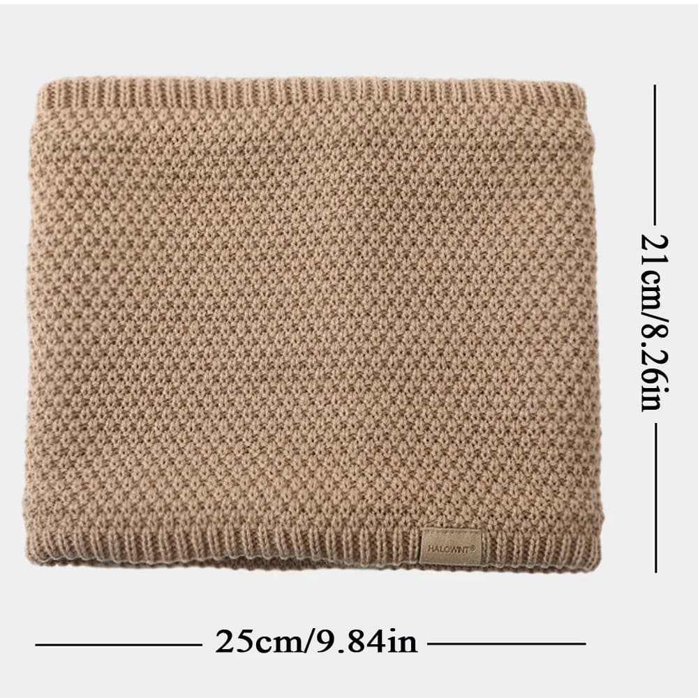 Knitted Brushed Ring Scarf