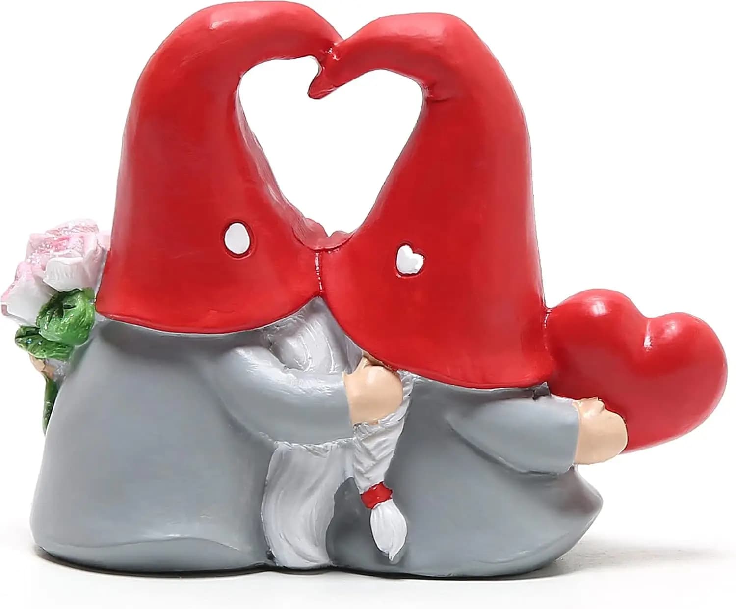 Valentines Day Gifts Valentine Gnomes for Valentines Day Decoration Home Ornaments Table Resin Decor Gifts (Flower Heart)
