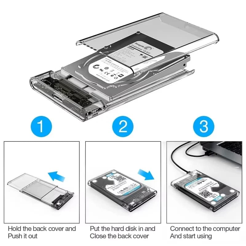 2.5-Inch SATA to USB 3.0 Hard Drive Enclosure