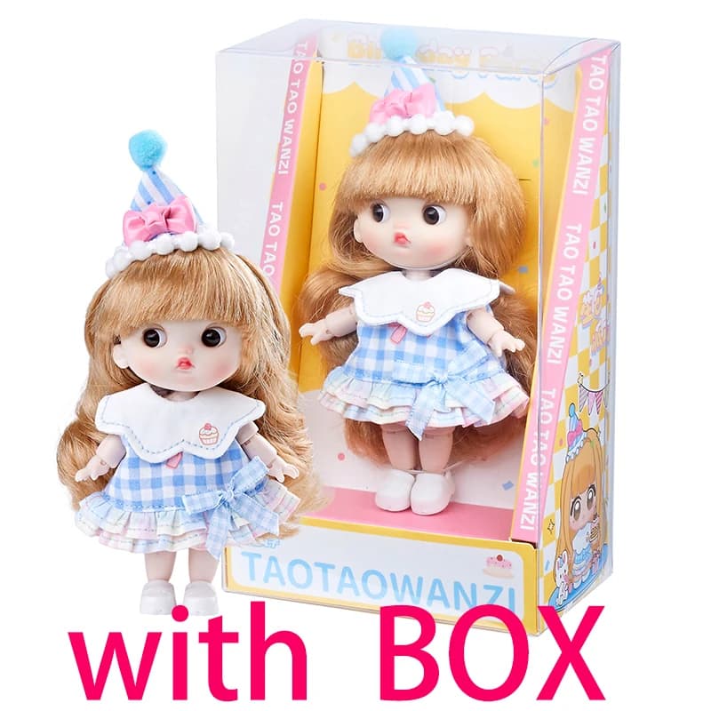 BJD OB11 Pear-Shaped Poseable Mini Doll 13cm