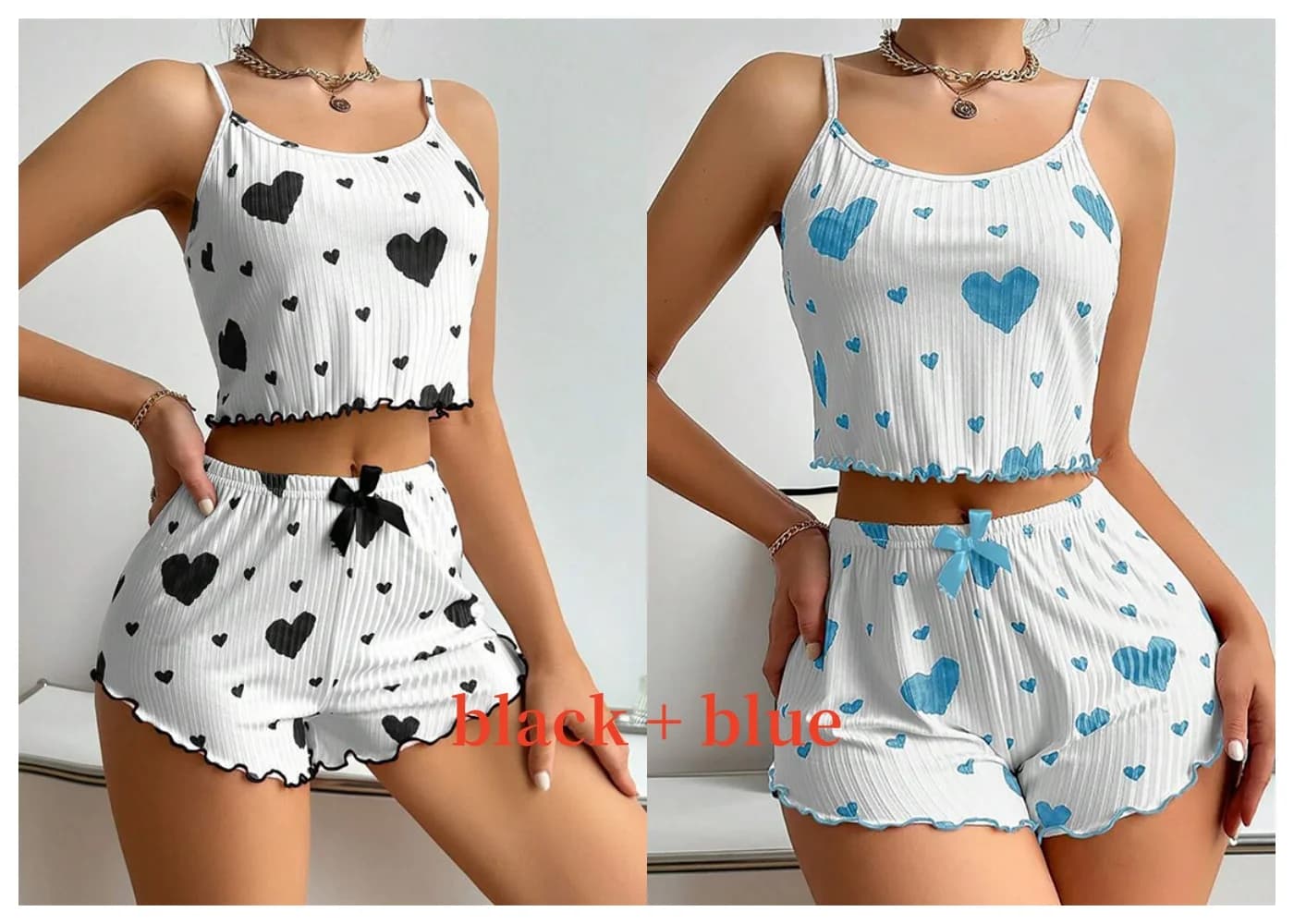 Women's Tank Top and Shorts Pajama Set