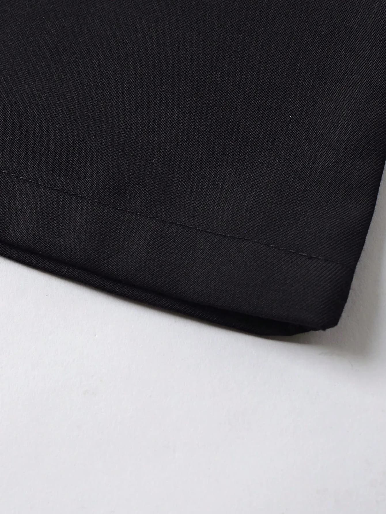 Boy Black Single Breasted School Uniform Pants