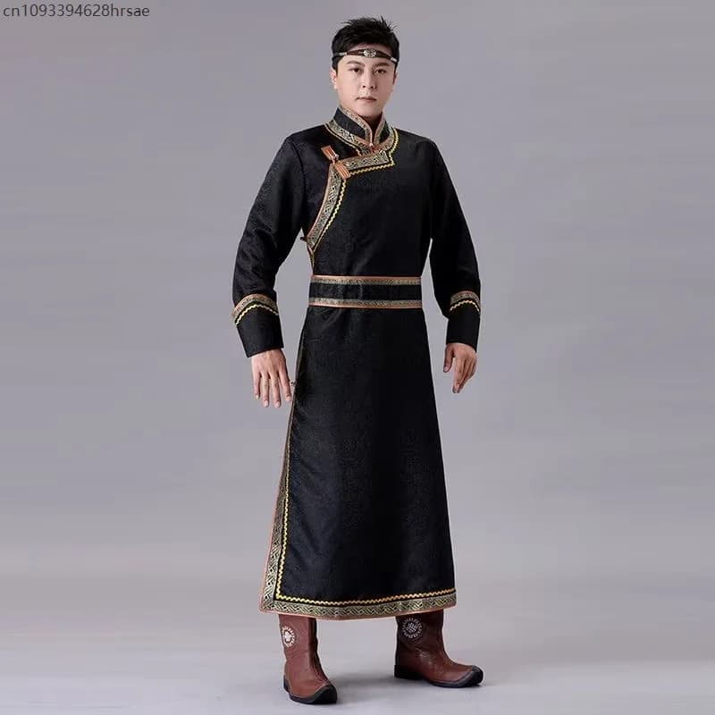 Mongolian Traditional Ethnic Grassland Robe