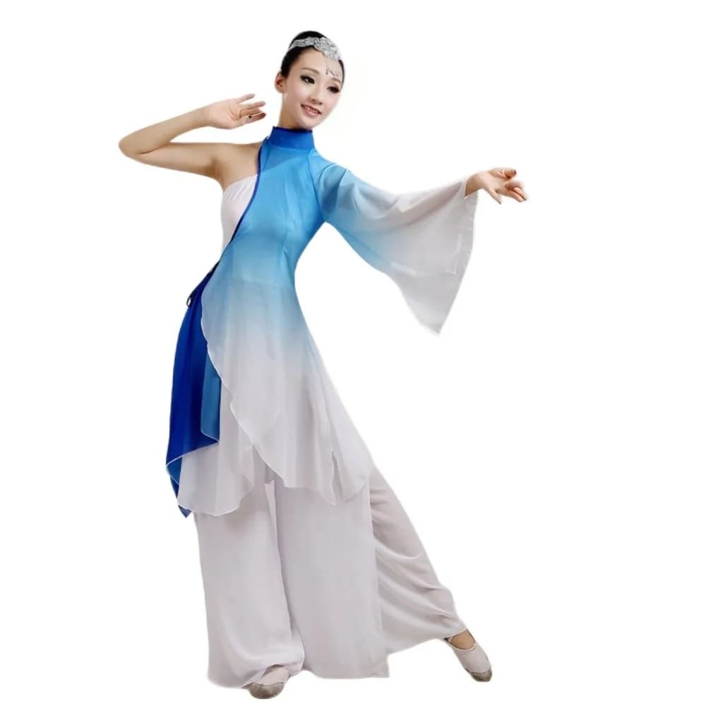 Chinese Dance Costume with Water Sleeves
