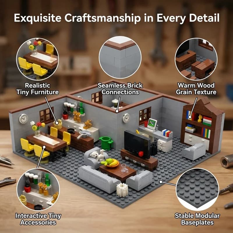 City House Building Blocks Set