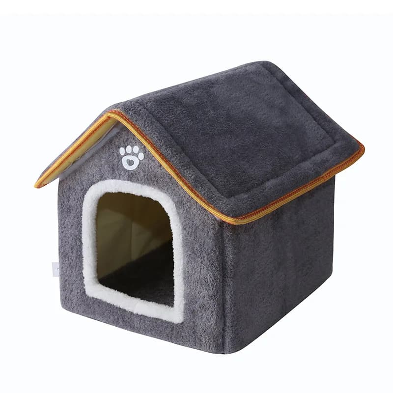 Small Pet Cave House with Removable Cushion