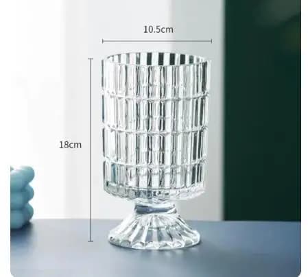 Crystal Glass Vase for Dried Flowers