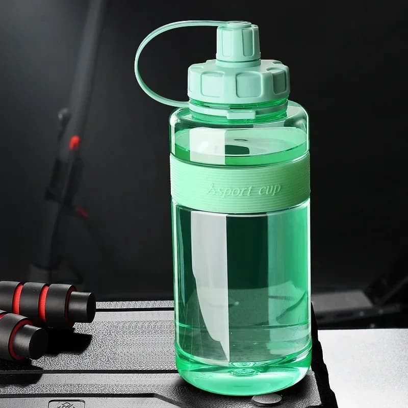 Large Water Bottle with Straw, 2 Liter