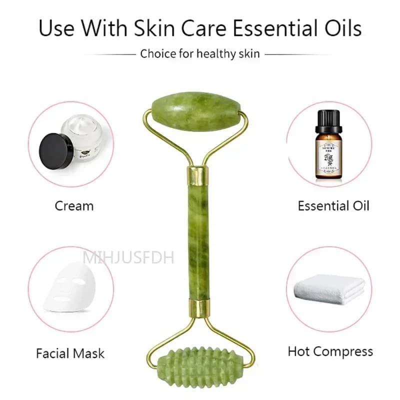 Jade Roller Massager Double-End Gua Sha