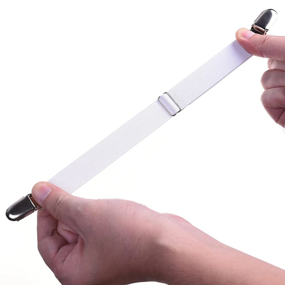Bed Sheet Grippers with Elastic Straps