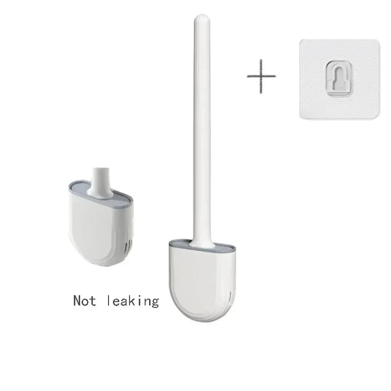 Silicone Toilet Brush with Wall Mount Holder