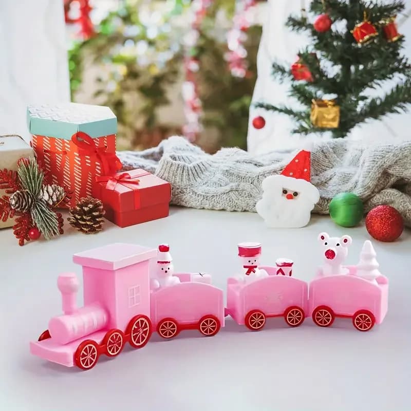 Plastic Train Christmas Ornament