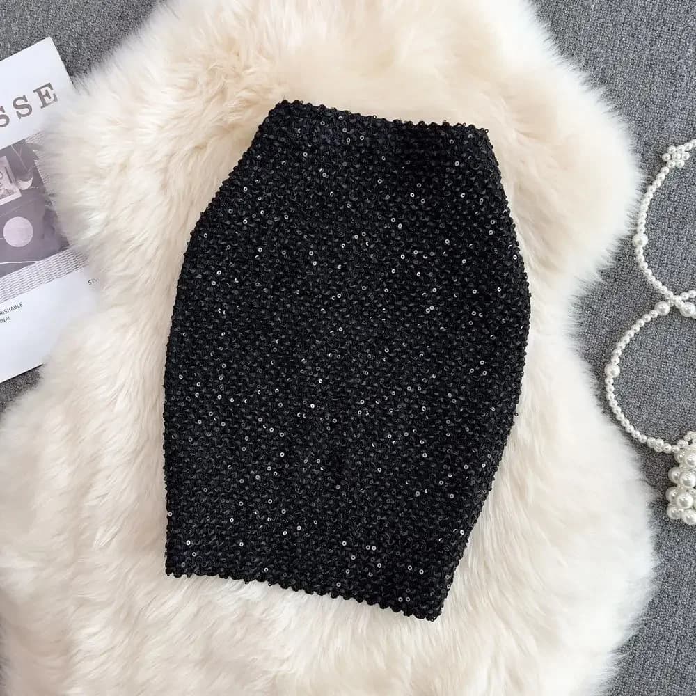 Women's Sequin A-Line Skirt