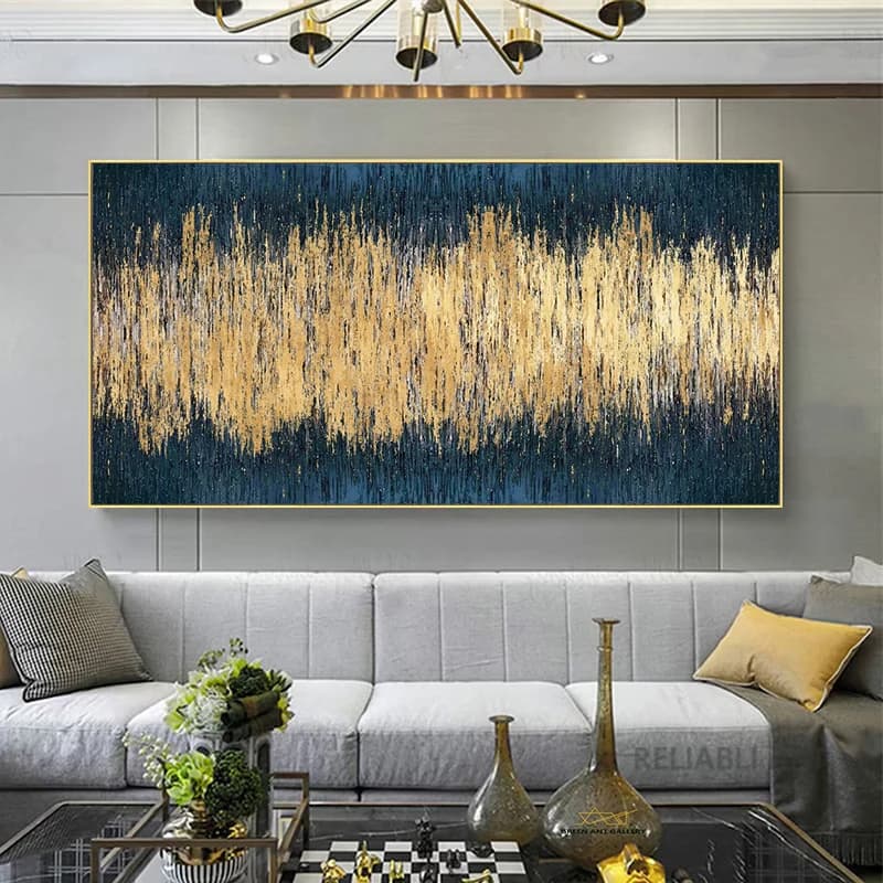 Wall Painting Abstract Golden Art Wall Pictures For Living Room Canvas Painting Home Decor Posters And Prints Vintage Cuadros