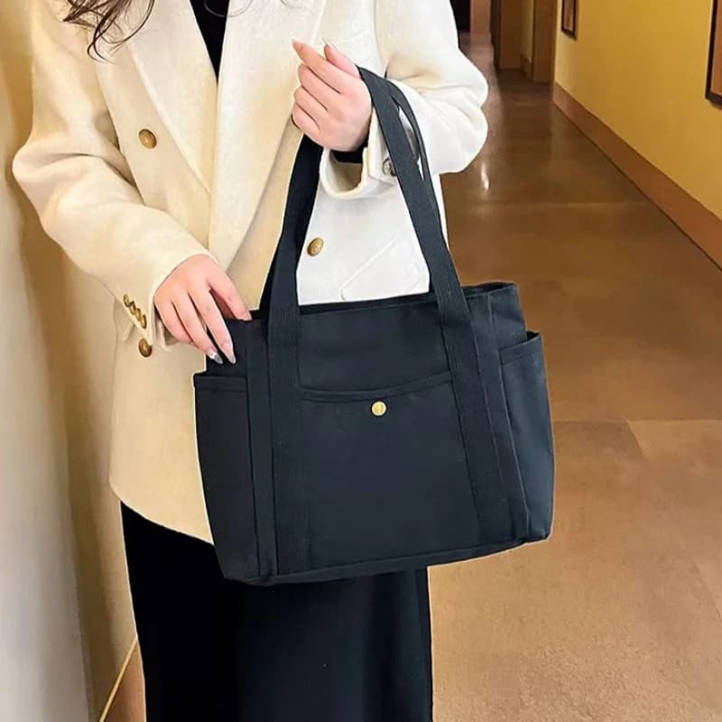 Canvas Tote Bag with Shoulder Handles