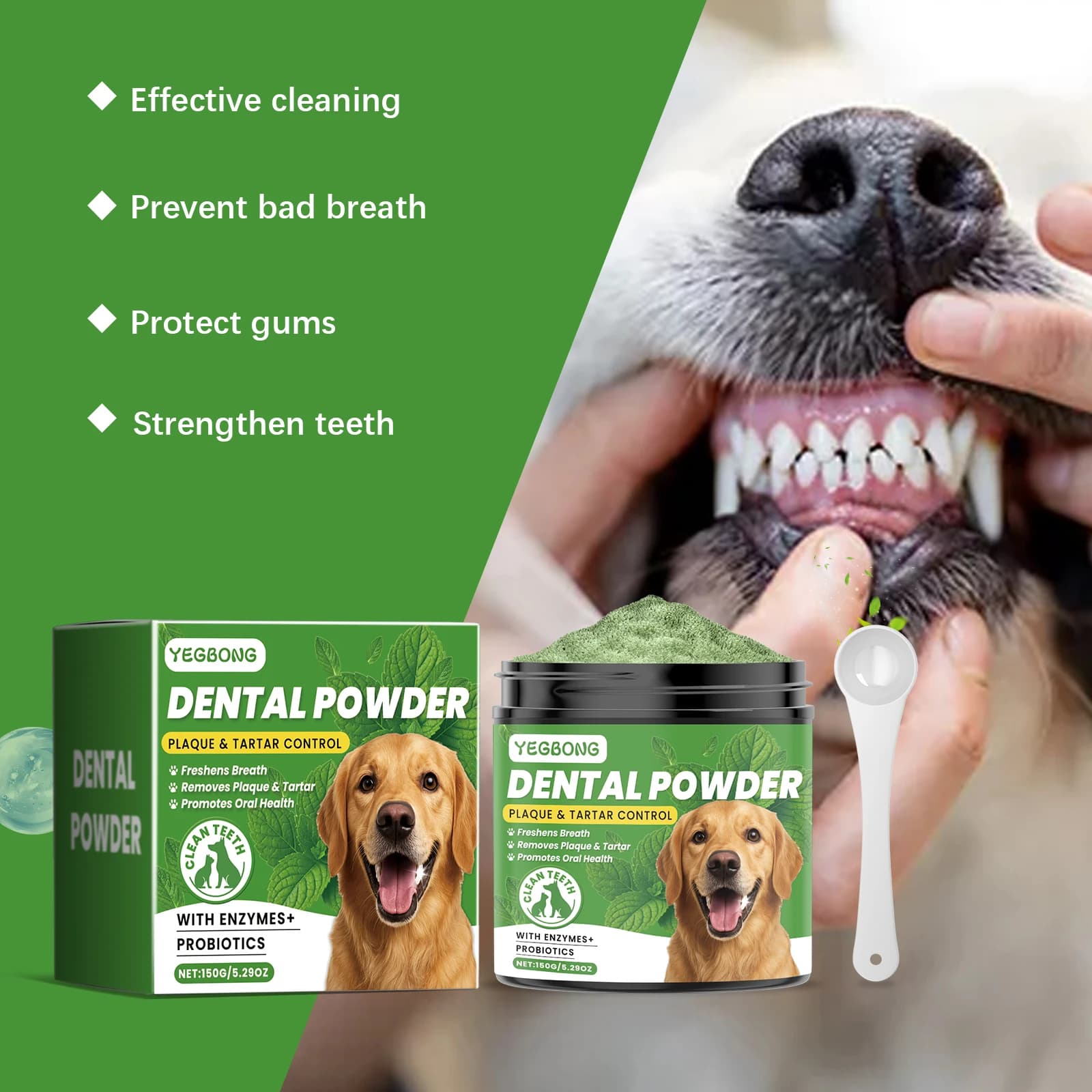 Dog Tooth Cleaning Powder
