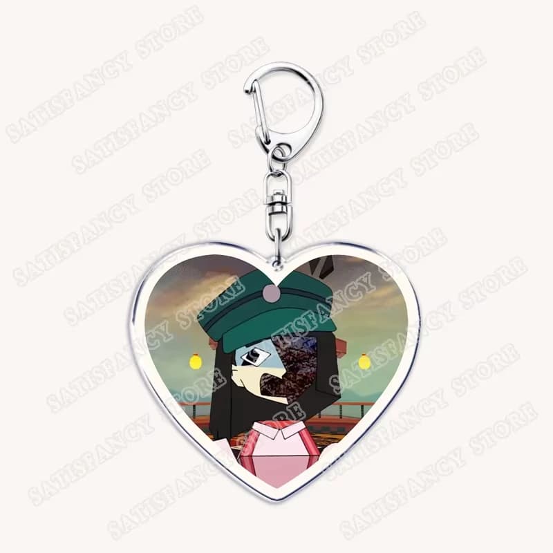 Hot Game Love Keychains for Accessories Bag Ena Dream BBQ Coral Glasses Taski Maiden Keyrings Jewelry Gamer Fans Gaming Gifts
