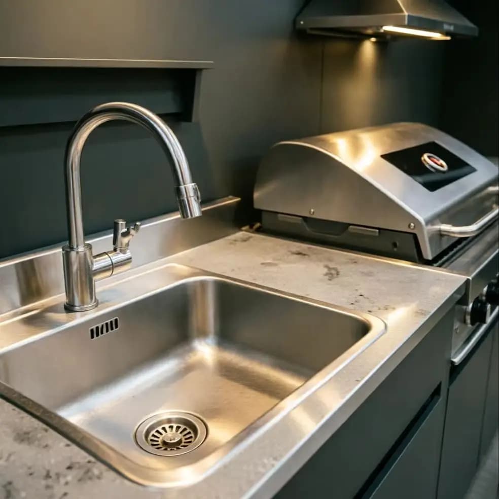 Solid Aluminum Outdoor Kitchen Cabinet
