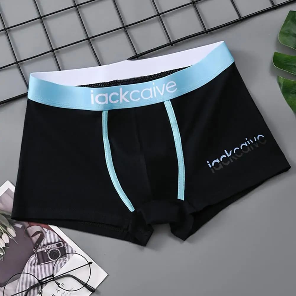 Men's Moisture-Wicking Boxer Briefs Colorful Patchwork