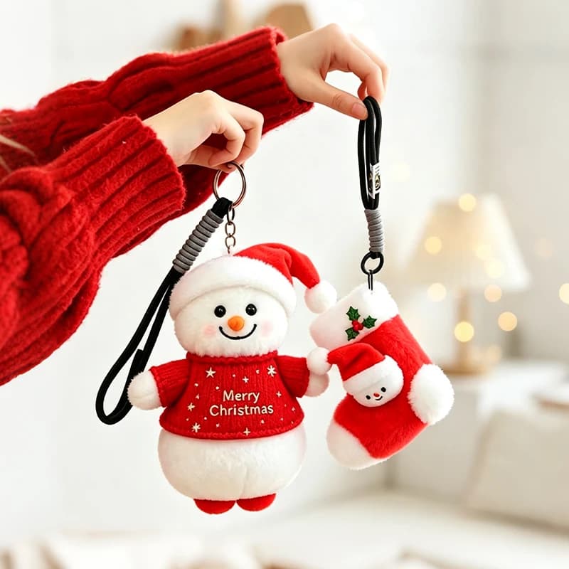 Plush Holiday Character Keychains