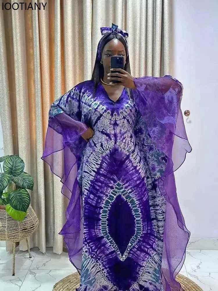 African Ankara Kaftan Maxi Dress