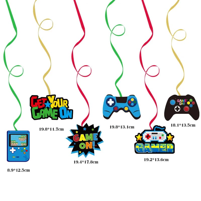 Game Team Anniversary Party Banner Pennants