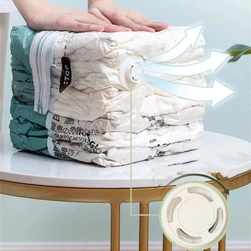 Vacuum Storage Bags No Pump Required