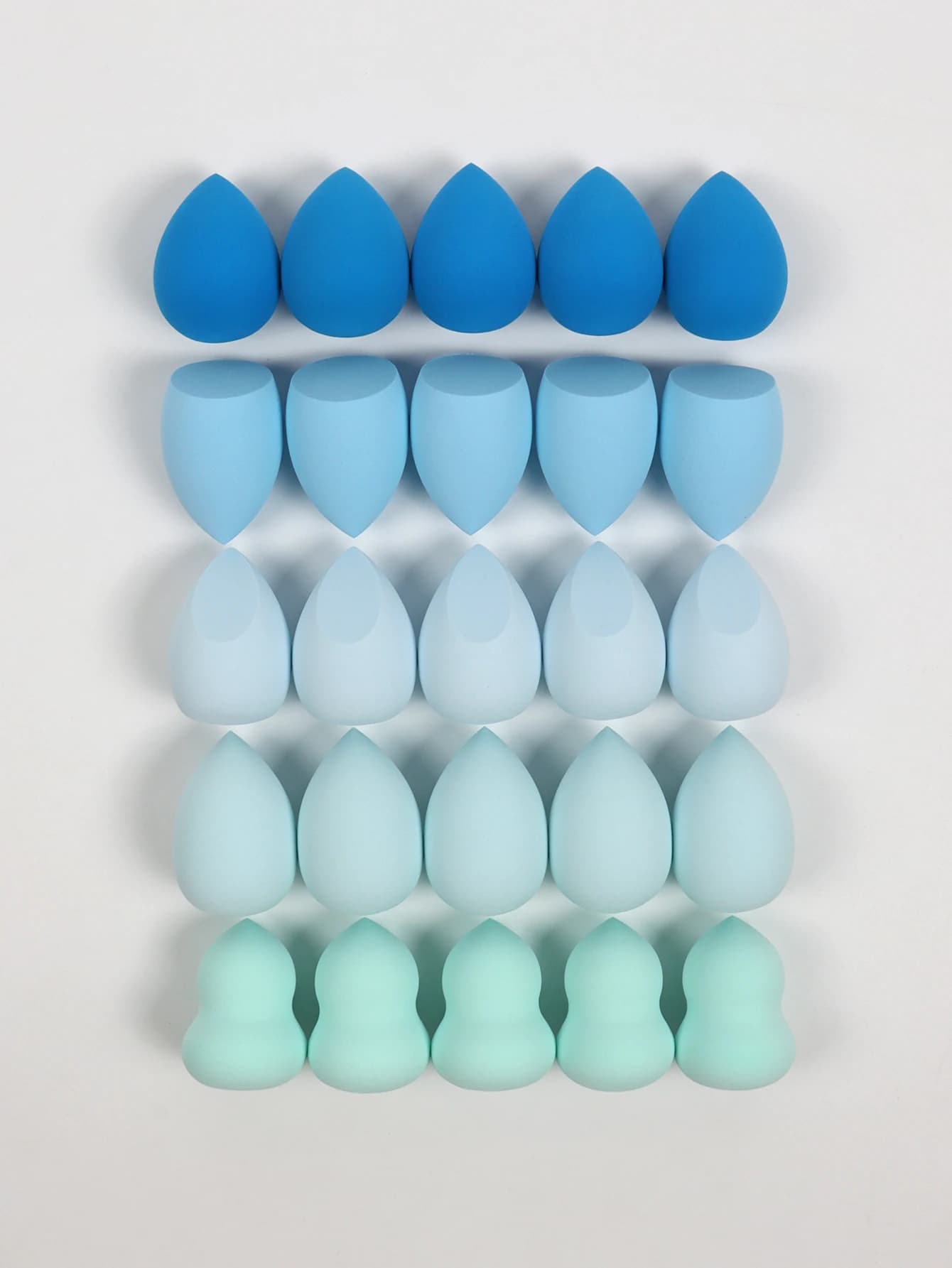 25 Beauty Eggs (Makeup Sponges), Foundation Makeup Mixed Beauty Sponges, Flawless Application for Liquid, Cream and Powder, Multi-Color Makeup