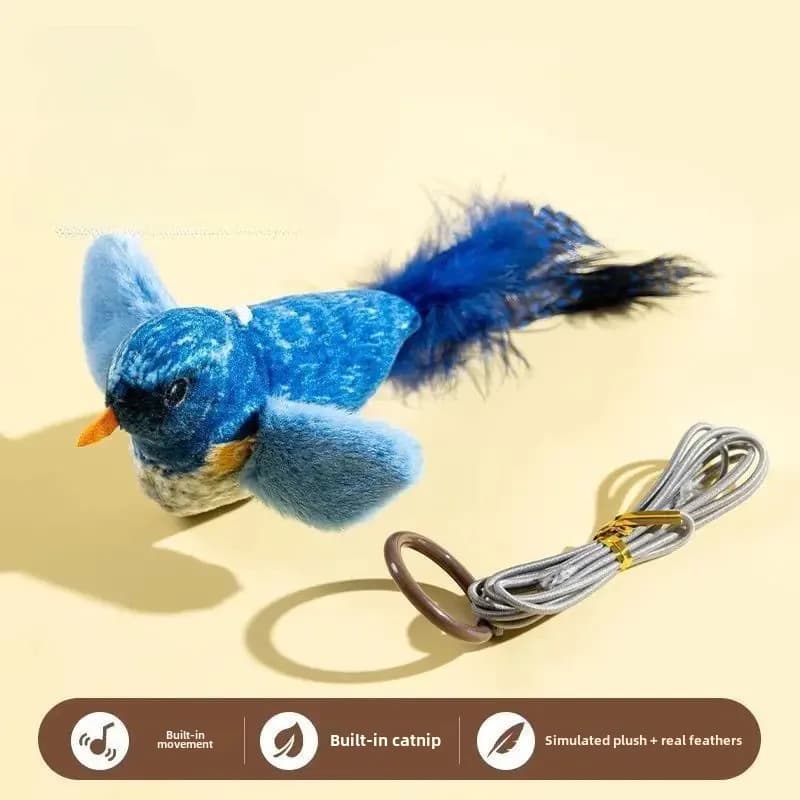 Interactive Bird Cat Toy With Catnip