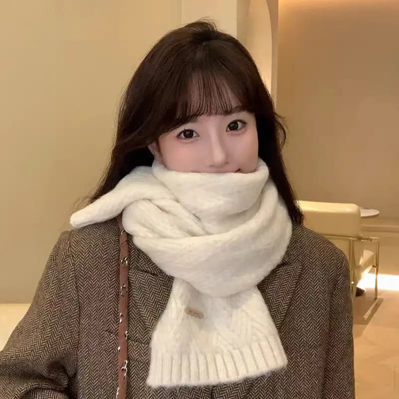 Women's Thickened Knit Winter Scarf