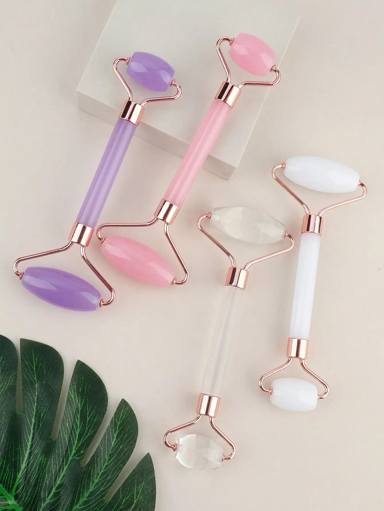Natural Aventurine Jade Face Roller Dual-End