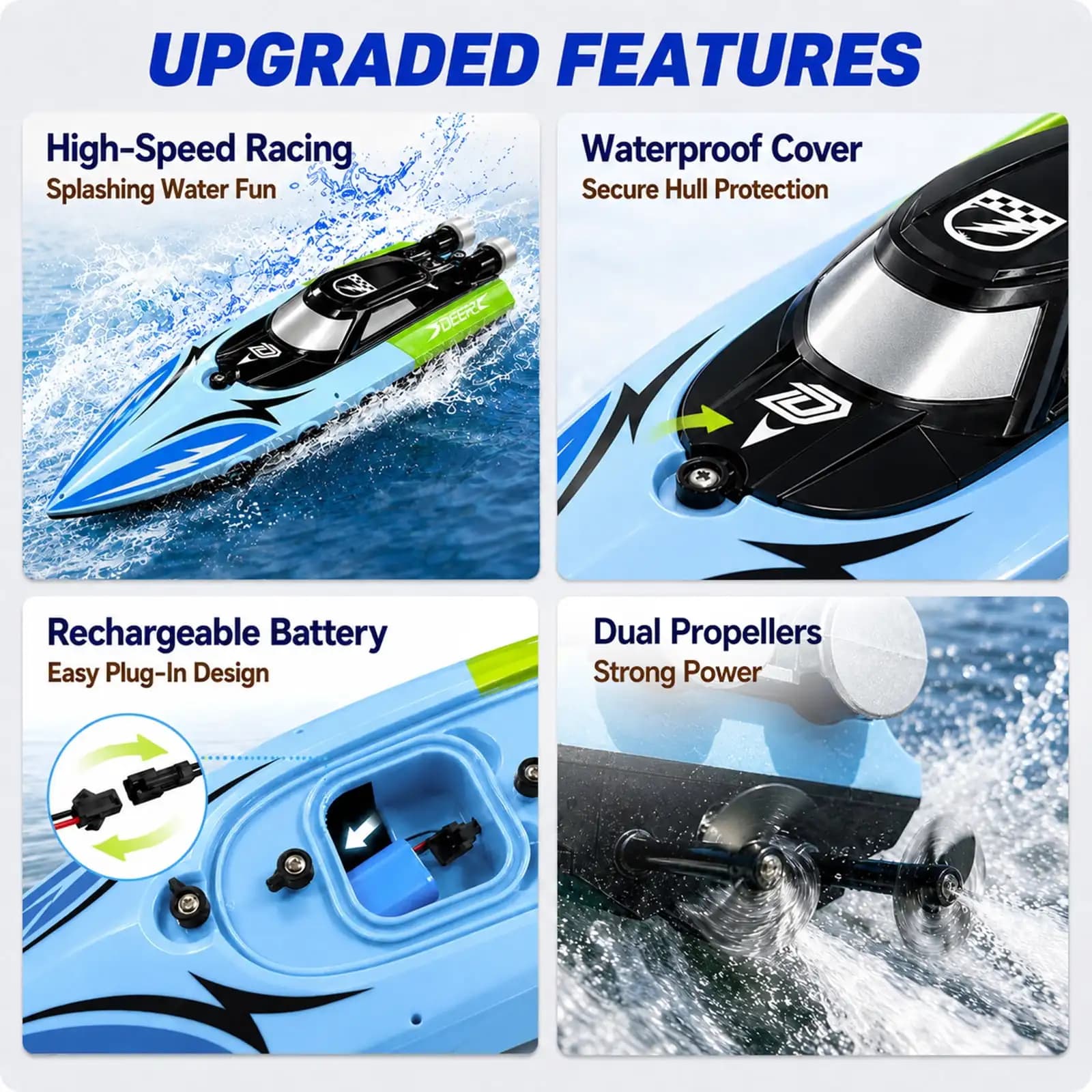2.4GHz Remote Control Racing Speed Boat